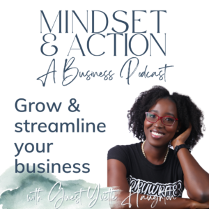Podcast cover image for episode on Mindset and Action A Business Podcast